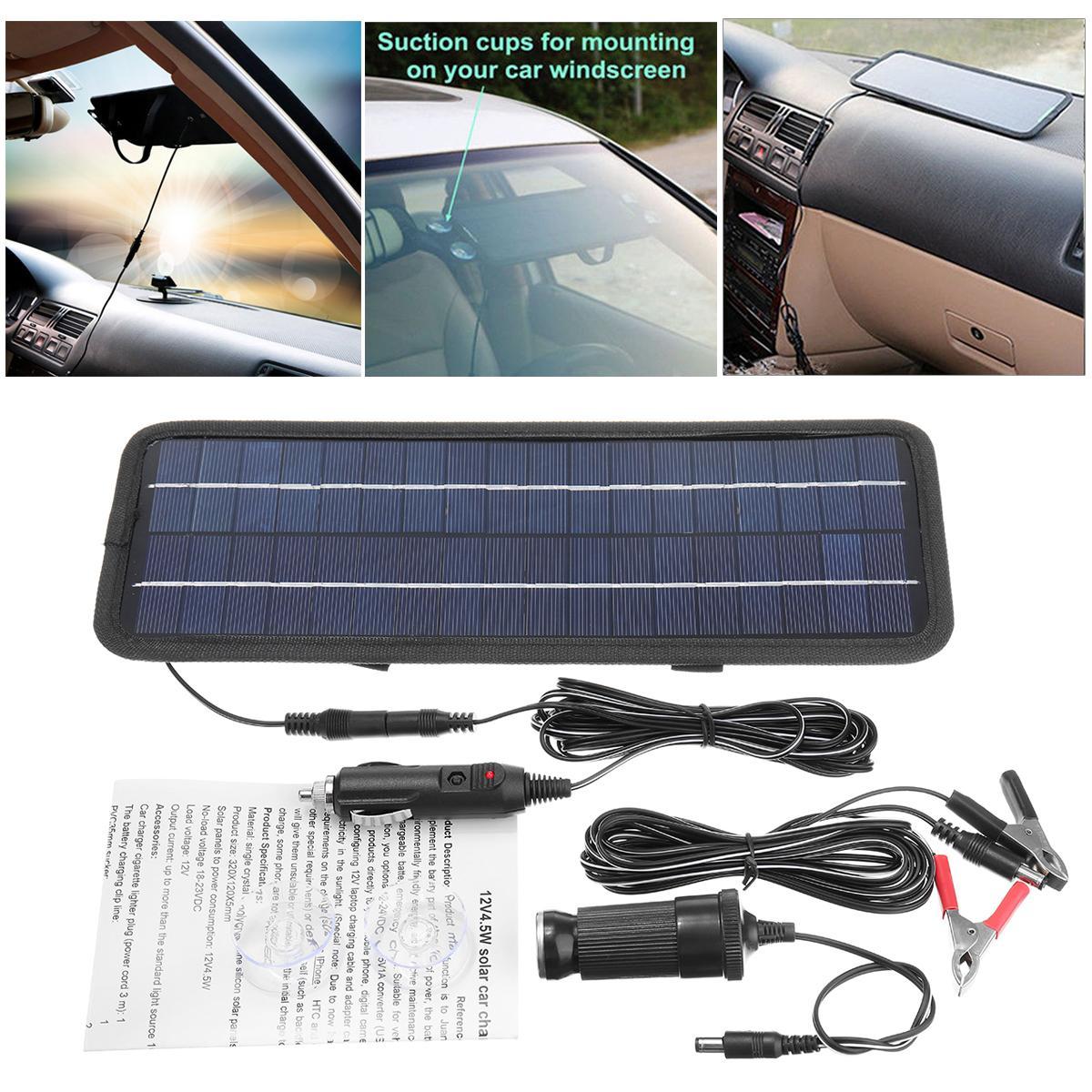 Outdoor Power Supply 20W 12V Car Boat Yacht Solar Panel Trickle Battery Charger