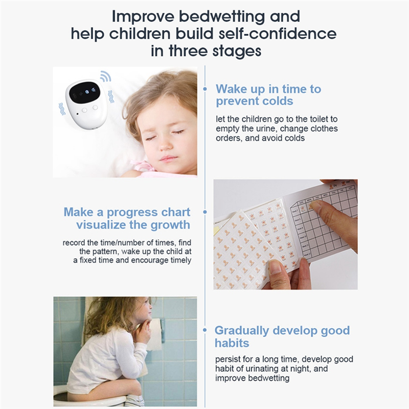 Wireless Bedwetting Alarm Best Bed Wetting Enuresis Alarm Nocturnal Wetting Alarm Baby Children Potty Training Easy To Use. 