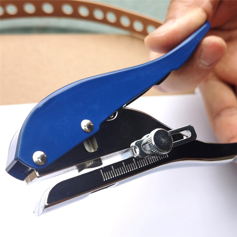 Manual Edge Band Puncher Plier Punch Pliers Metal 8mm Hole Card Punching Tool for Plastic Sheet Photo Paper PVC ABS Opener Nail Hole Plier