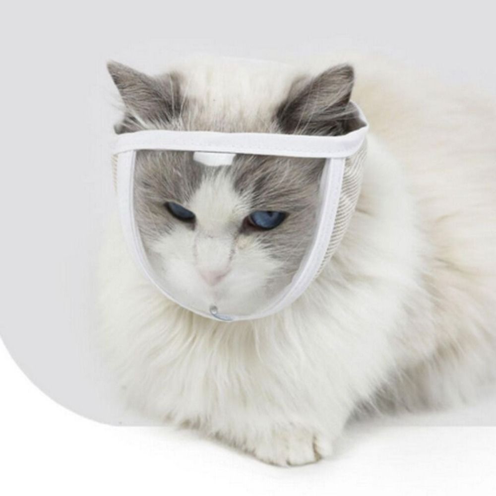 VOWEL Puppy Kitten Chewing Safety Anti Bite Adjustable Kitten Muzzles Bathing Grooming Tools Mouth Guard Cat Muzzle. 