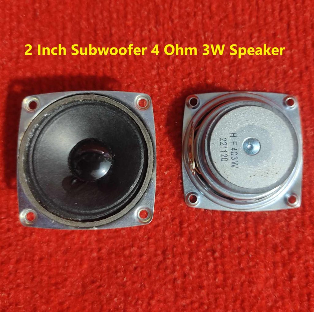 2Pcs- H F 2 Inch Speaker 4 Ohm Audio Amplifiers Speaker 4 Ohm Speaker 2 Inch Subwoofer 4 Ohm 3W Speakers 50mm Speaker Audio Speaker 3W Subwoofer Amplifier Speaker 3W Bluetooth Speaker. 