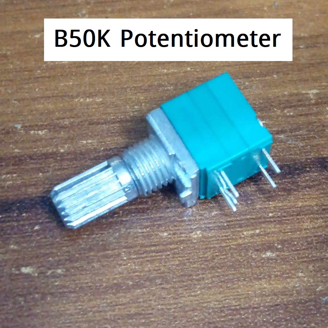 RV09 9mm B503 Square Stereo 50K Linear Potentiometer With Spline Shaft Vertical 5 Pin Rotary Stereo Volume Control