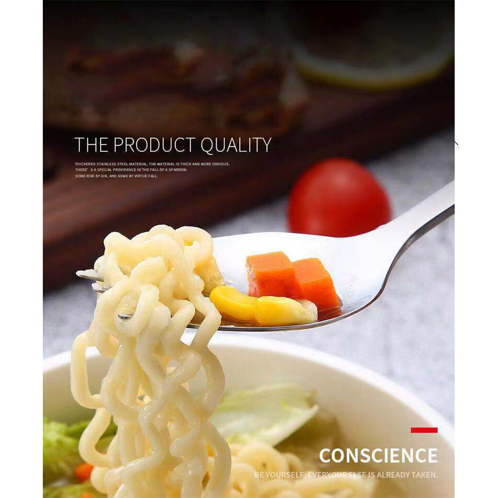 GC 2 In 1 Stainless Steel Fork  Spoon Spork Cutlery Set Kitchen Outdoor Utensil Tool color:as picture show. 
