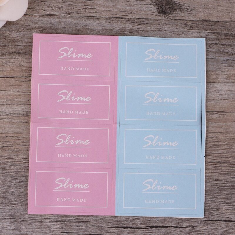 【happy one】Sell  Slime Containers Box Sticker Slime Supplies DIY Accessories. 
