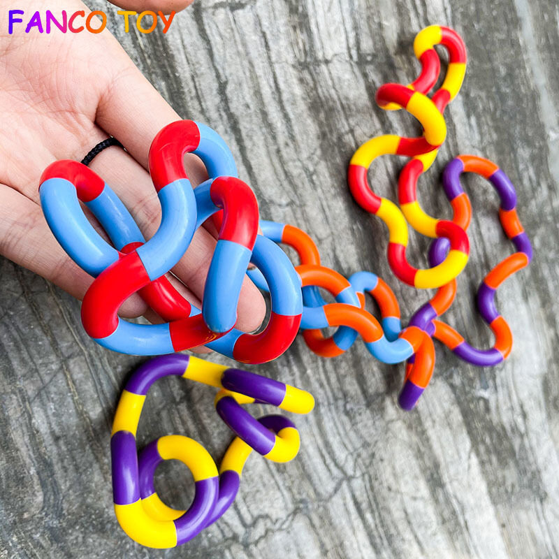 New Color Fidget Anti Stress Toy Twist Decompression Toy Deformation Rope Perfect For Stress Kids Play Toys Fidget. 