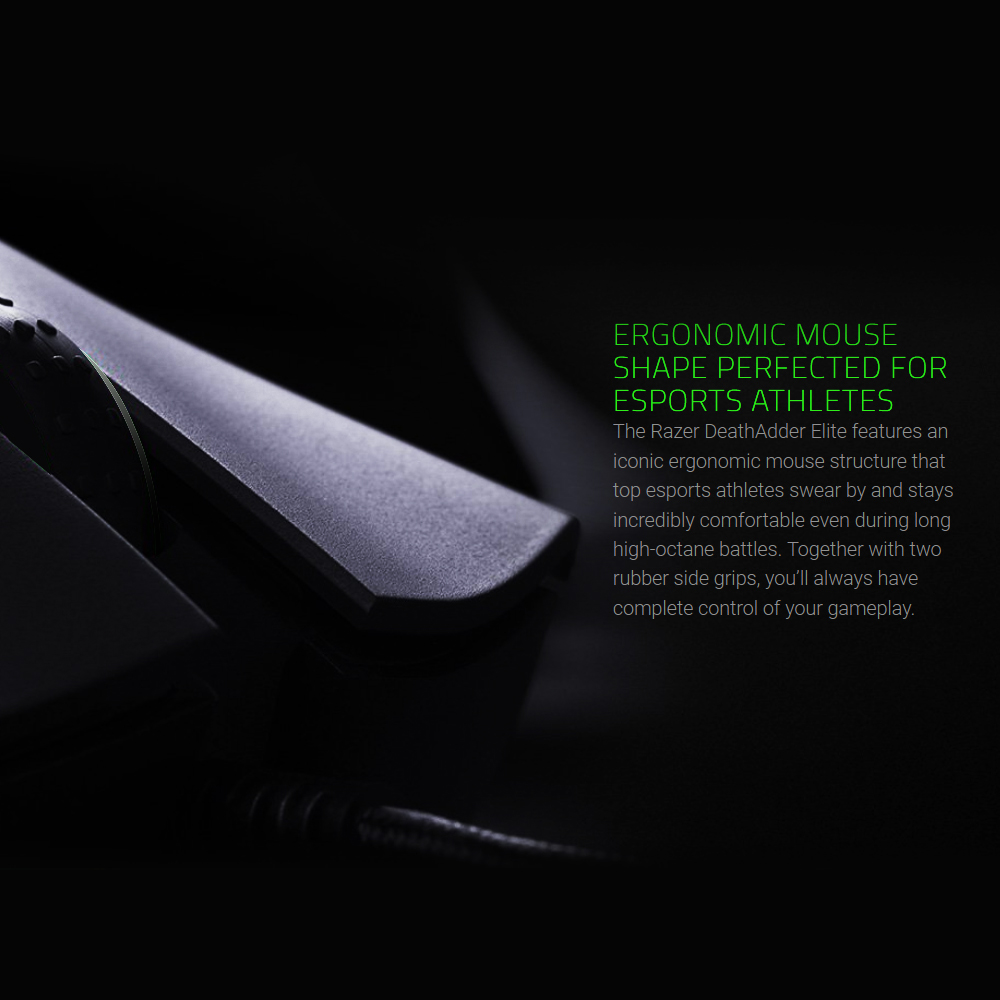 Razer Basilisk Essential Wired RGB Gaming Mouse 6400DPI Optical Sensor 8 Programmable Buttons Ergonomic Design. 