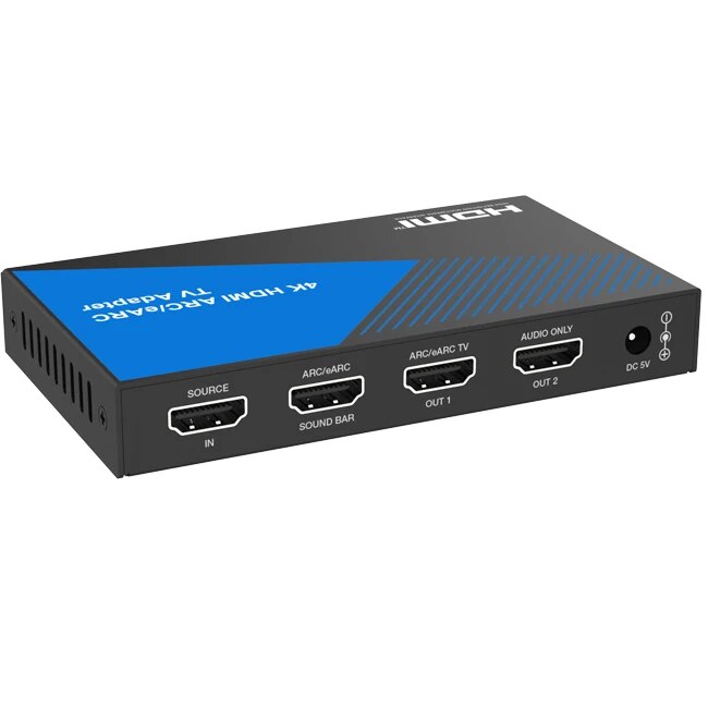 18Gbps HDMI ARC eARC Audio Adapter Amplifier Soundbar Speaker for TV. 