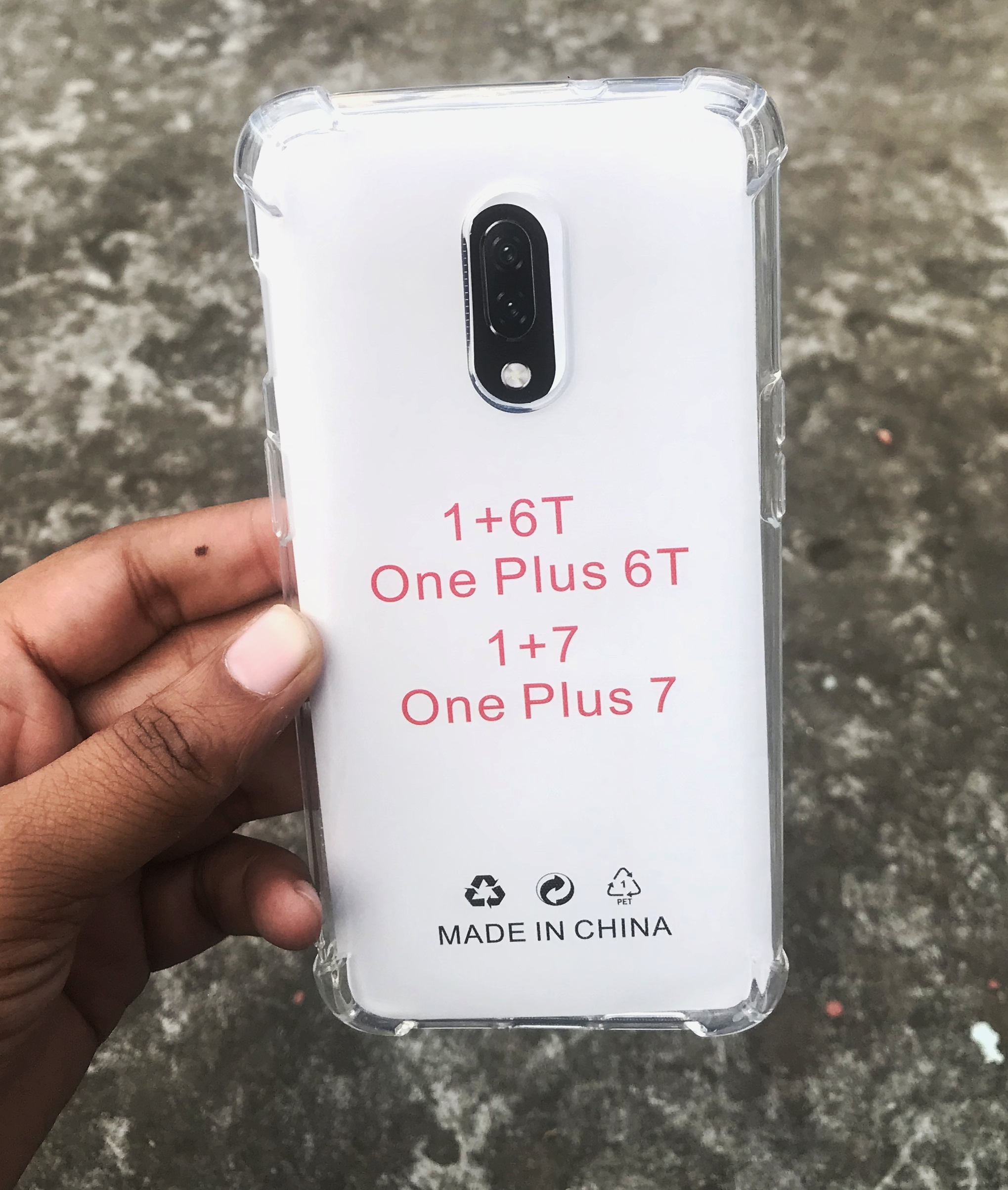 Per oneplus 6T Nuovo Nero Carbonio Portafoglio IN Pelle Custodia Cover