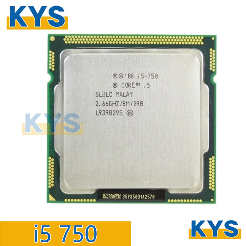 Intel Core For i5 750 Processor 2.66GHz 8MB cache LGA1156 Desktop i5-750 CPU
