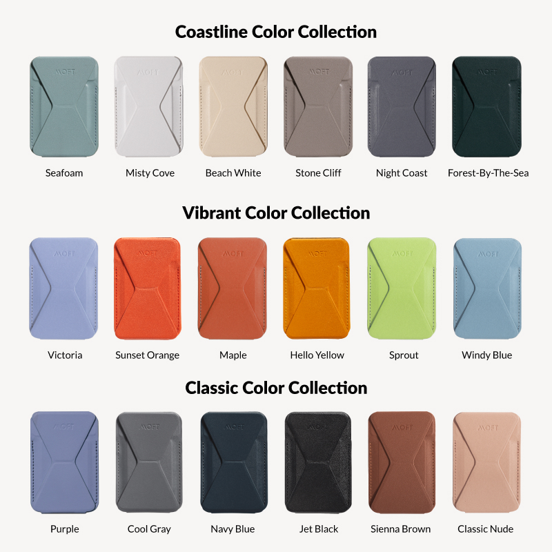 MOFT Magnetic Snap-on Phone Wallet Stand for iPhone 15/14/13/12 Series Compatible Phone Stand with 3 Viewing Angles. 
