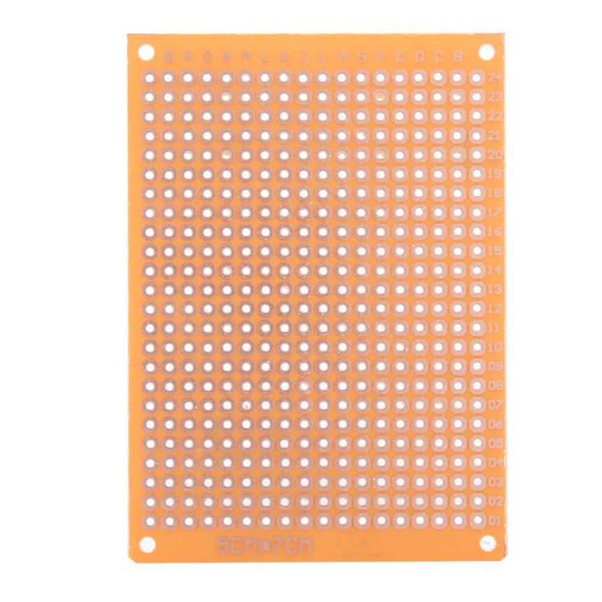 10pcs DIY Prototype Breadboard Paper PCB Universal Printed Circuit Board 5×7 cm. 