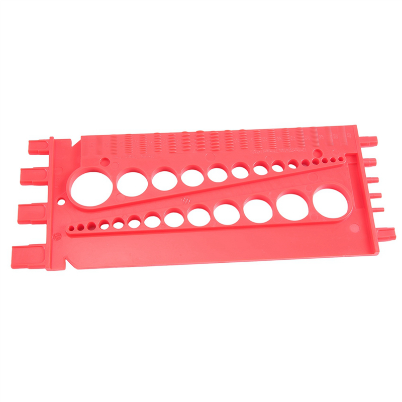 Plastic Nut Nuts and Bolts Bolt & Screw Measuring Gauge Size & Thread Pitch, Red. 
