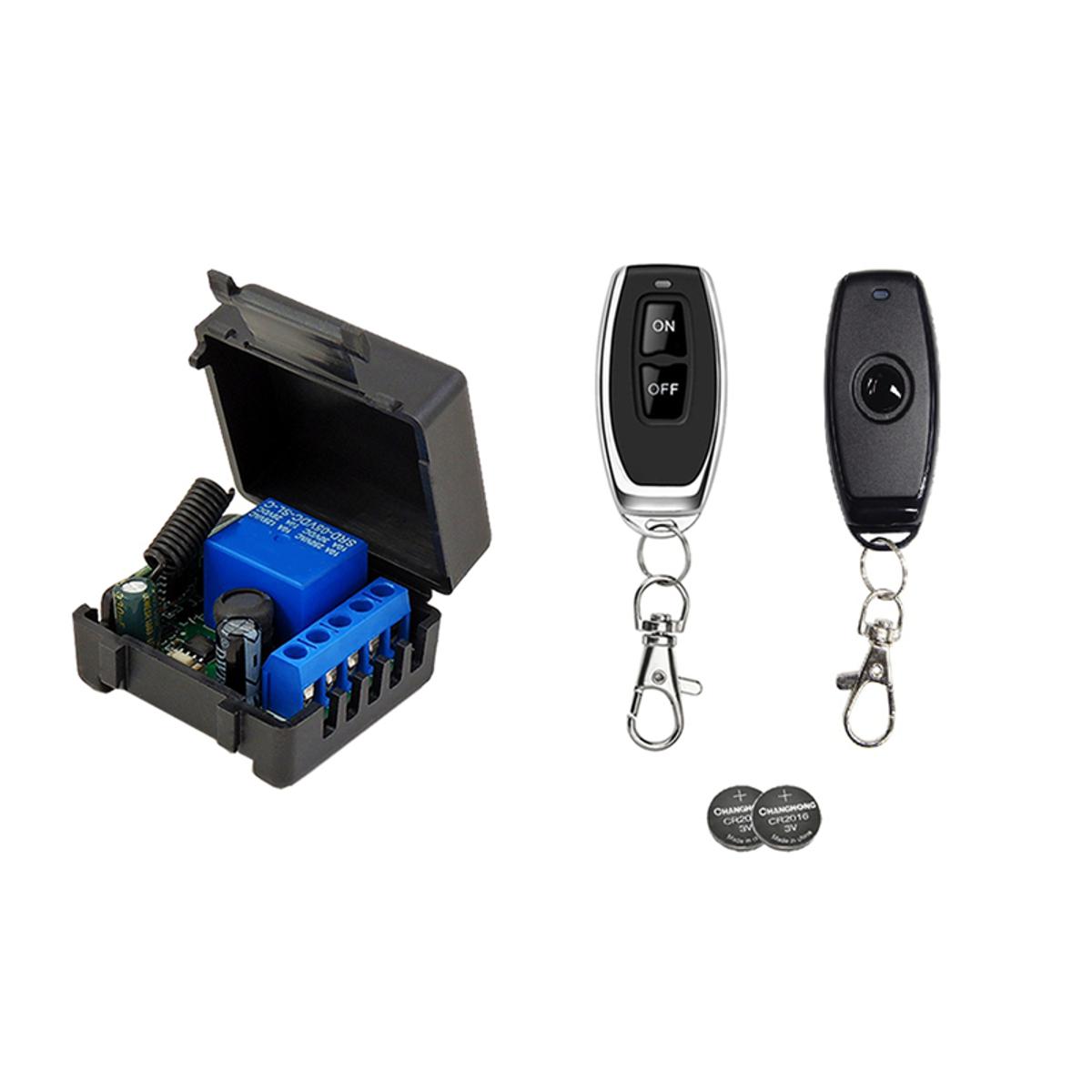 【Funny Bunny Toy Store】433 Mhz RF Switch 12V Single Relay Receiver Module with 2 Remote Transmitter