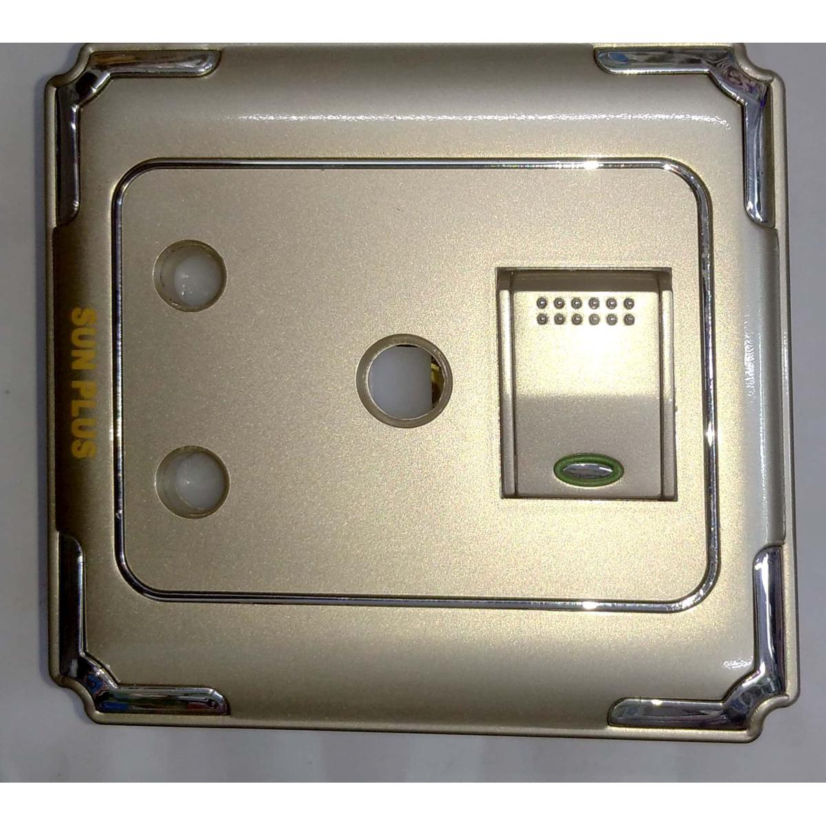 SUN PLUS indicator gray Ac electrical wall sockets with 3 pin  15Am three pin rou...