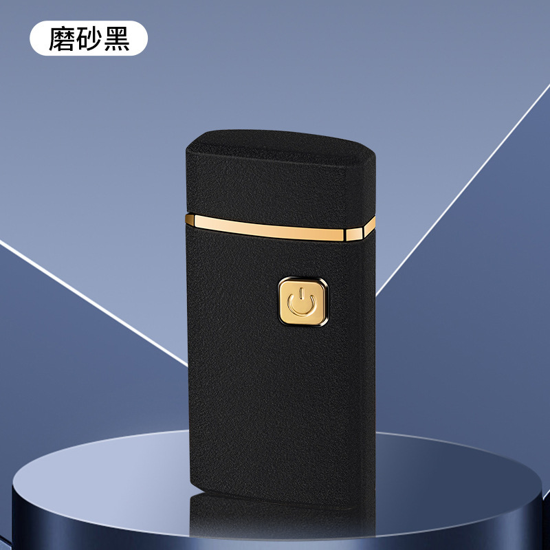 AB932 Creative Gas-Electric Dual-Purpose Lighter Windproof Arc Charging Lighter Photo logo Factory Wholesale. 