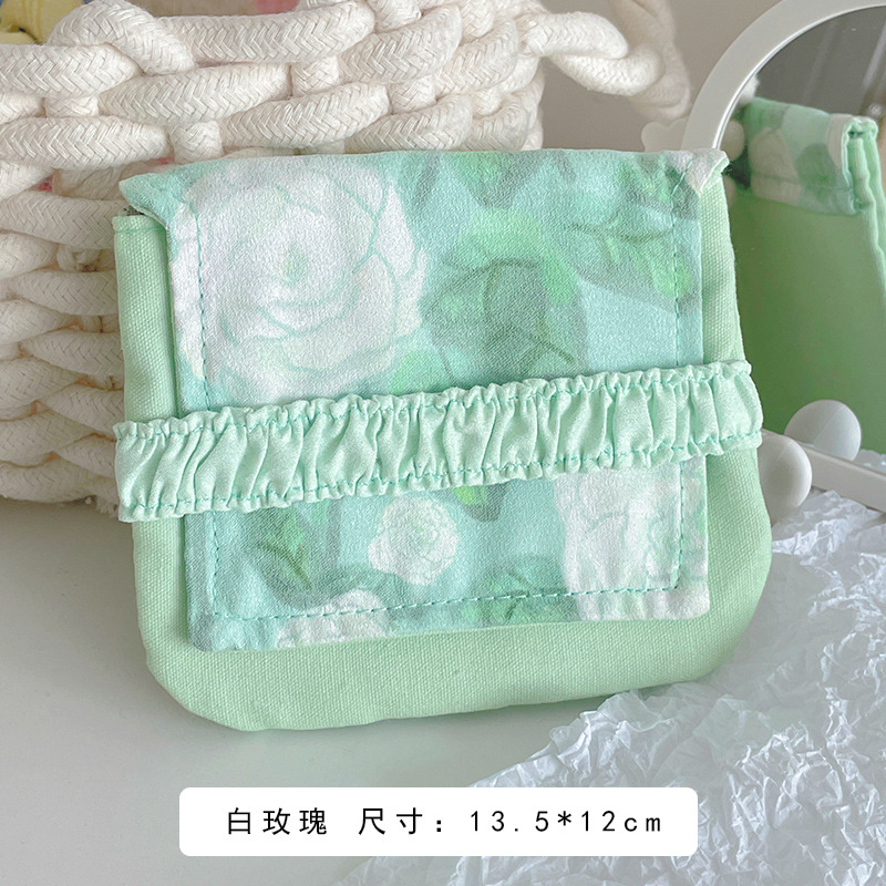 ins aunt towel large capacity sanitary napkin storage bag student travel portable portable small sanitary napkin menstrual bag