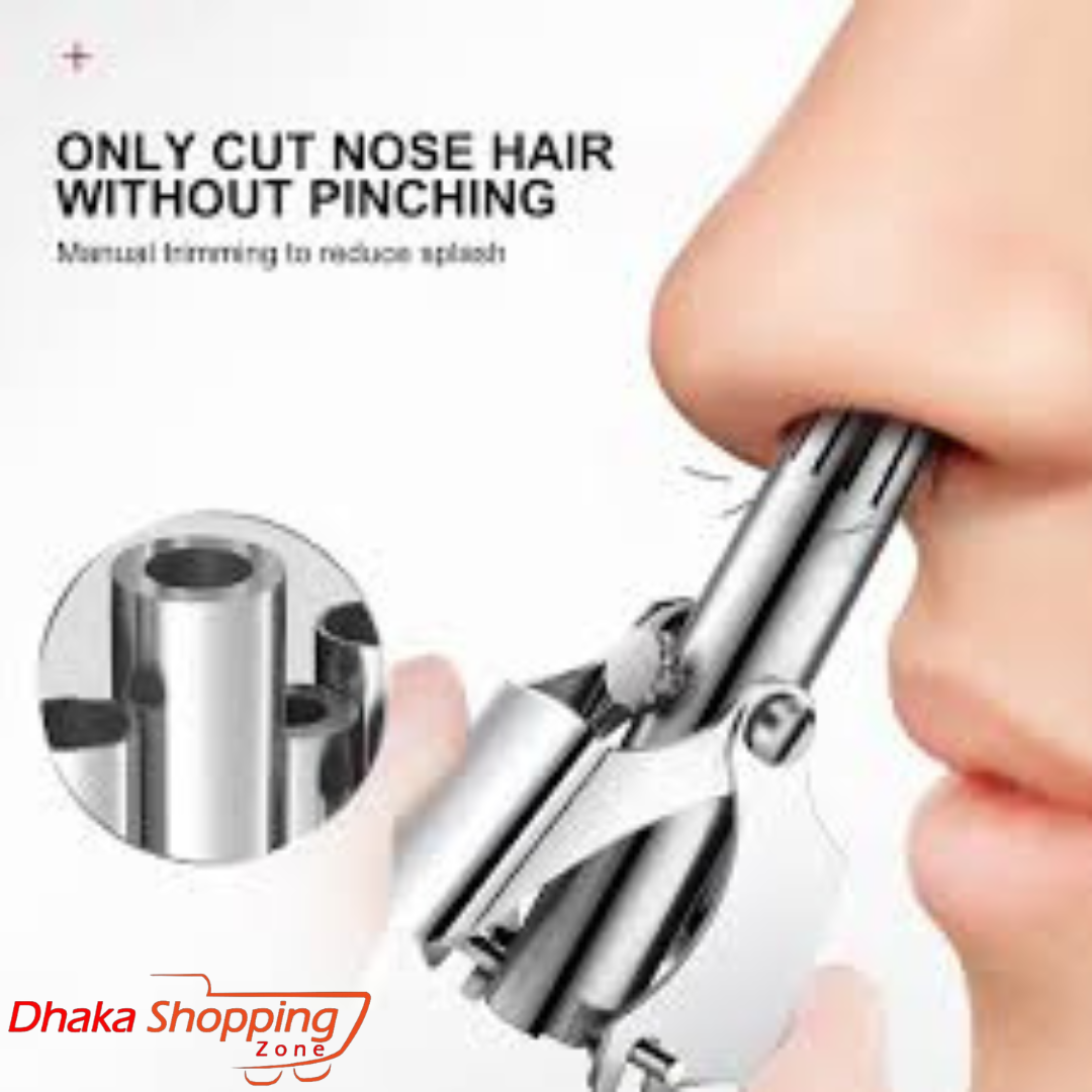 Nose Hair Trimmer Ear Portable Razor Manual Cutter Stainless Steel Nose Trimmer for men - Dhaka Glory