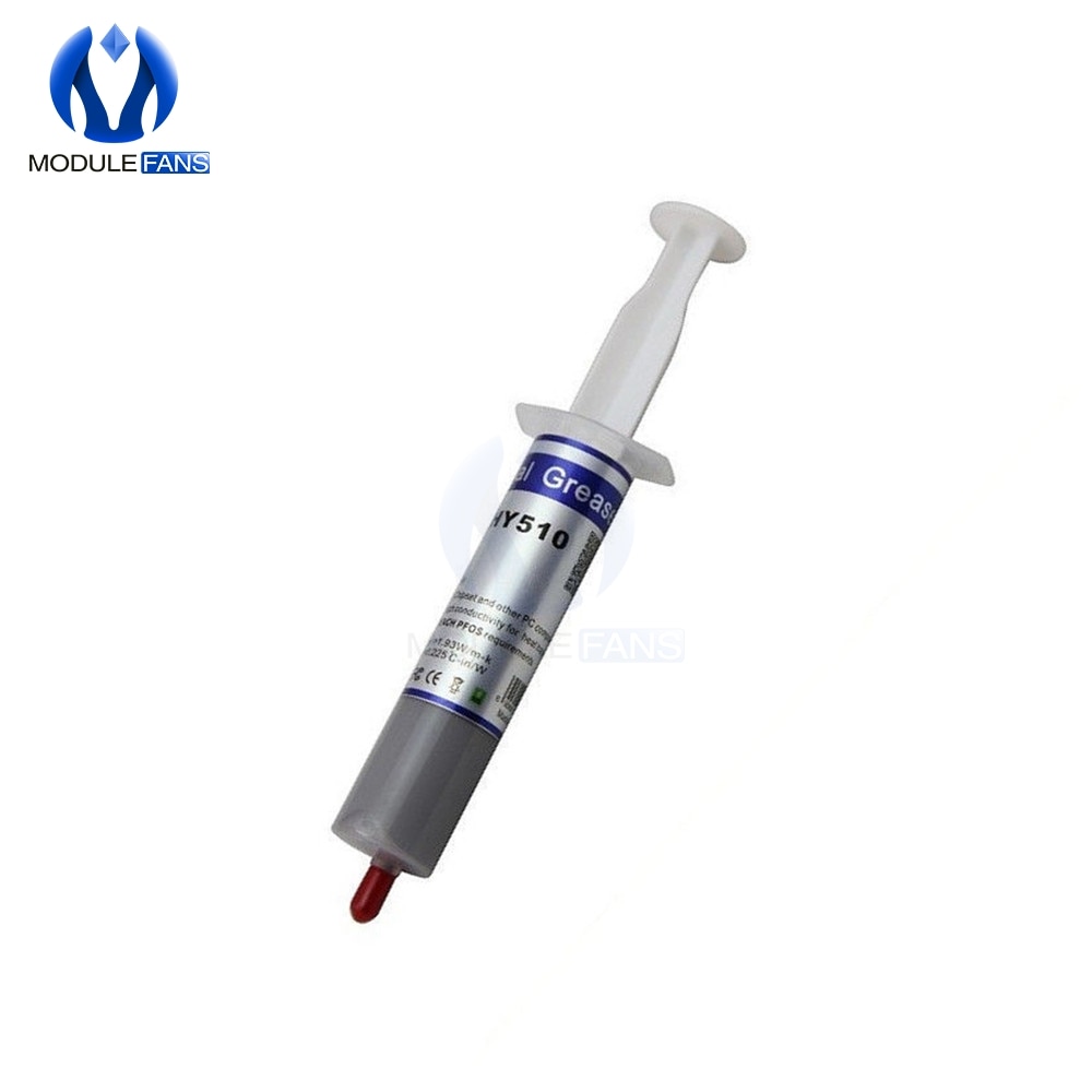 【happy one】HY510 30g Grey Thermal Conductive Paste For CPU Graphics LED IC Chipset Processor Silicone Grease Heatsink. 