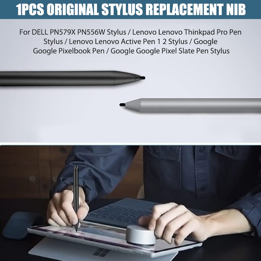1/3 Pcs Original Stylus Tips Nip for Dell PN579X PN556W PN557W Thinkpad Pro Active Google Pixelbook/Pixel Slate Pen Nibs. 