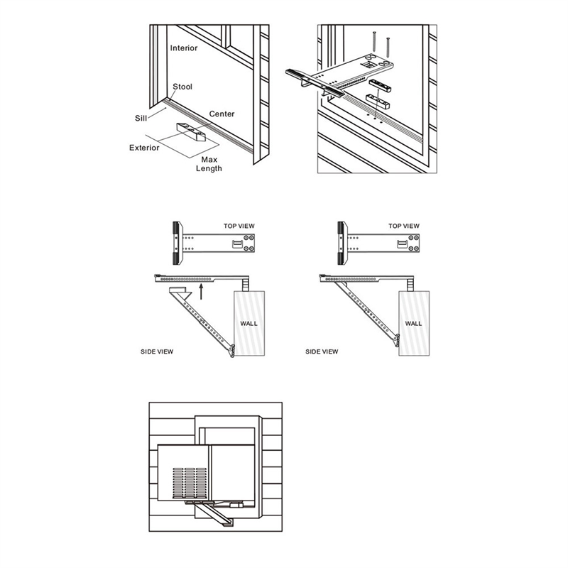 Window Air Conditioner Support Bracket. 
