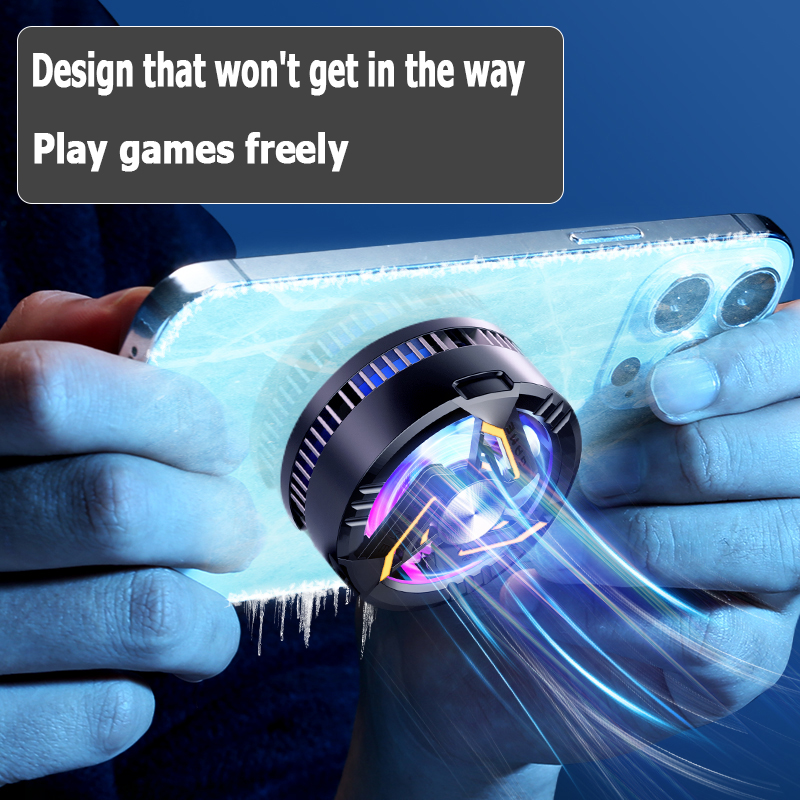 GT28 Magnetic Phone Game Cooler Portable Phone Semiconductor Radiator Fast Cooling Phone Cooler Mobile Gaming Video Streaming Phone Fan. 