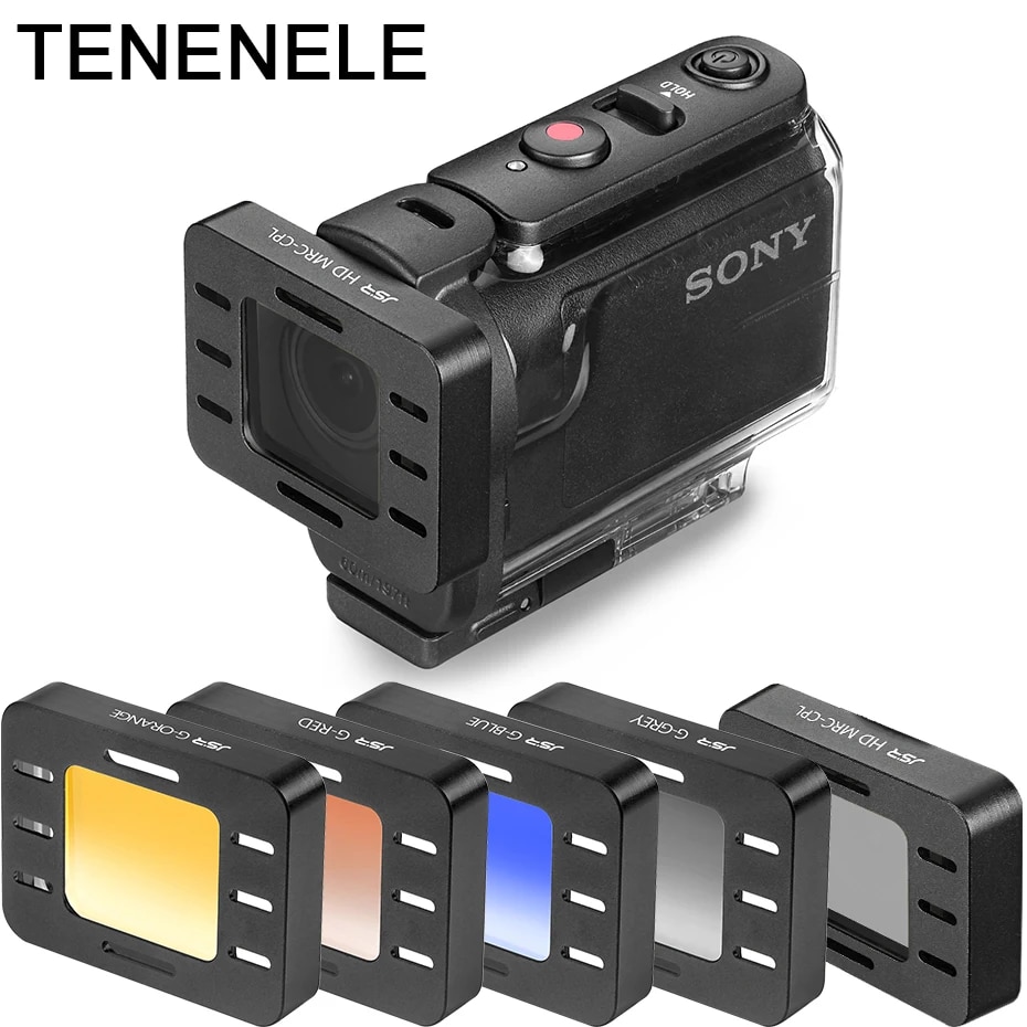 Action Camera Filter For Sony HDR AS50 AS300 AS300R Polarizing UV ND Filters For Sony MPK-UWH1 Waterproof Diving Housing Case. 