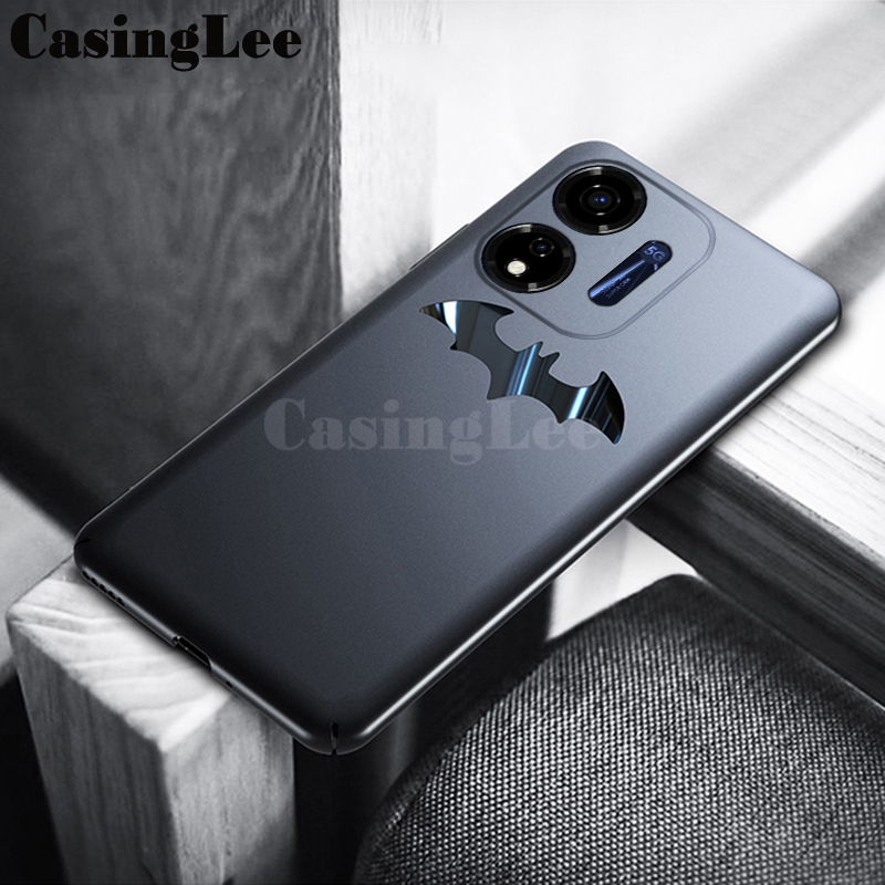 For itel Power 55 Case Smooth Metal Bat Man Marvel DC Design Protector Cover For itel Power 55 5G Back Cover Phone Cases