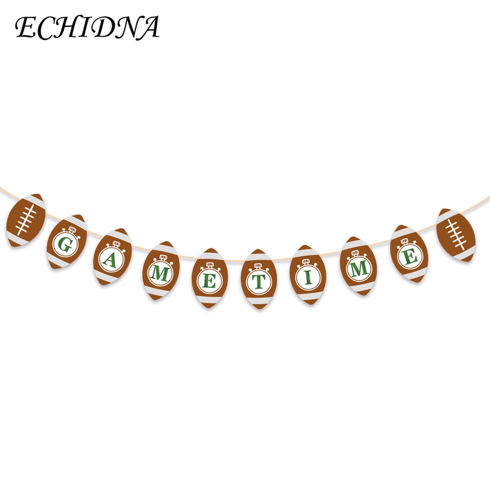 Rugby Flag Vibrant Rugby Theme Party Easy Hanging Decoration for Creating An Atmosphere Southeast Asian Buyers' Favorite Classic Green Color Scheme