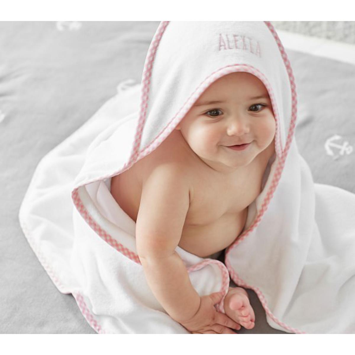 Newborn baby store towel with cap