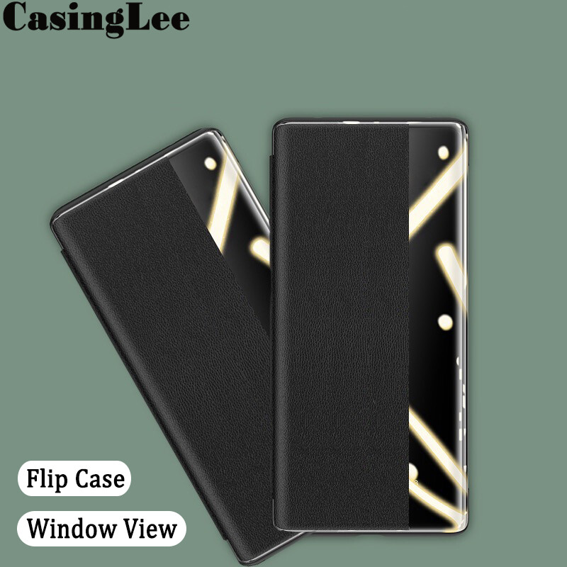 For Samsung Galaxy A55 Case Smart View Window Flip Cover For Samsung A55 Case Auto Sleep Leather Phone Cases