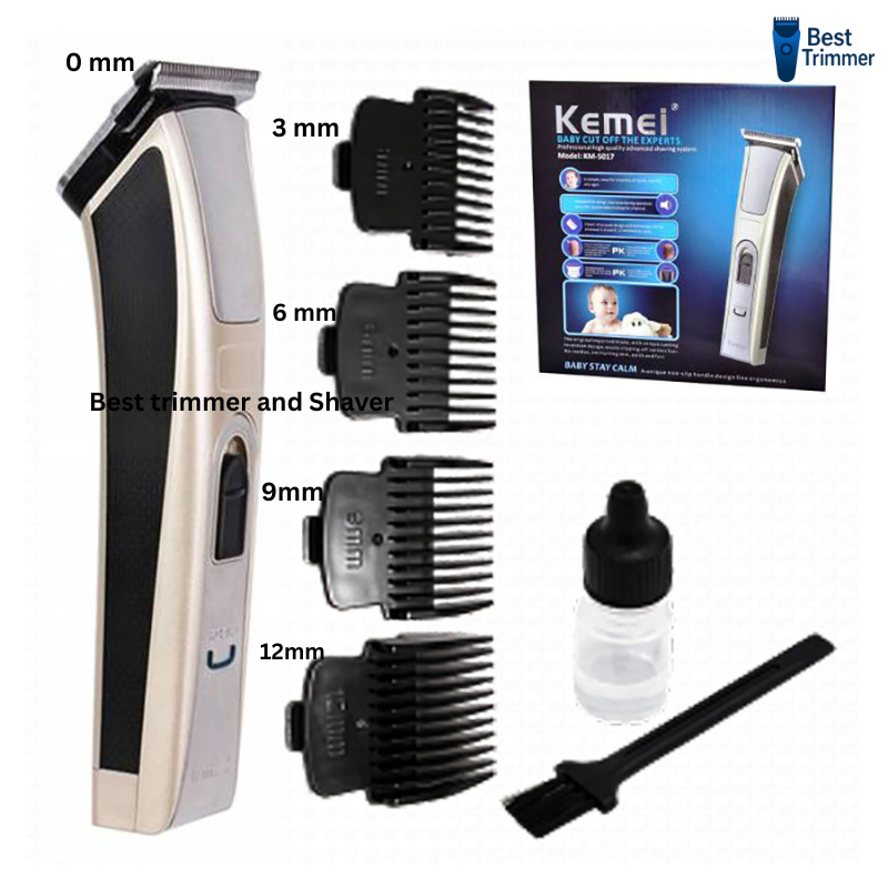 Kemei Km 5017 Rechargeable Hair And Beard Clipper Trimor For Men