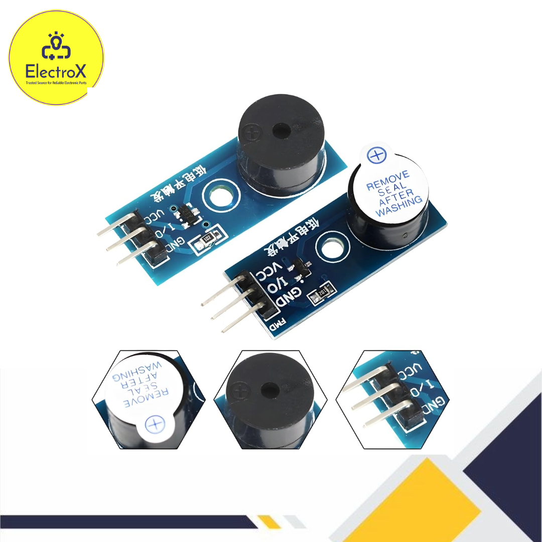 BUZZER MODULE Digital Buzzer Module DC 3.3V 5V 3Pin Active Passive Buzzer Circuit Low Current Buzzer Alarm Sound Module For Arduino Electronics Circuitry & Parts. 
