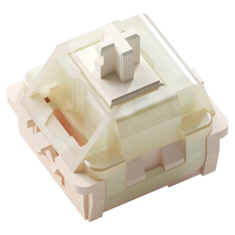 Vita Raw Coconut Latte Switch, HIFI Voice Actor, Mahjong Tone, Customized Mechanical Keyboard Switch, Five-pin Linear Switch. 