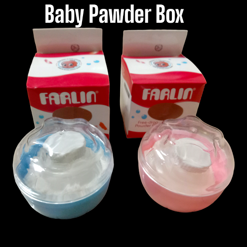 1 Ps Powder Puff Container Talcum Powder Container with Puff (Color as per stock). 