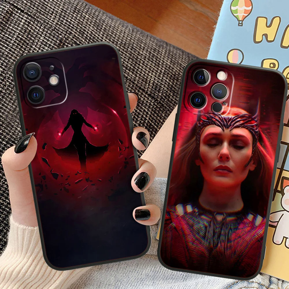 Marvel Wanda Django Maximoff Phone Case For Apple a Phone 14 13 12 11 XS XR X 8 7 6 6S 5S SE Pro Max Plu mini Black Cover. 