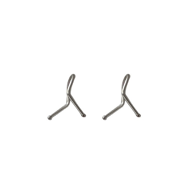 Earrings, thin ear wires for pierced ears, boys' earrings, simple style and personalized ins style for female couples, no need to take them off when sleeping