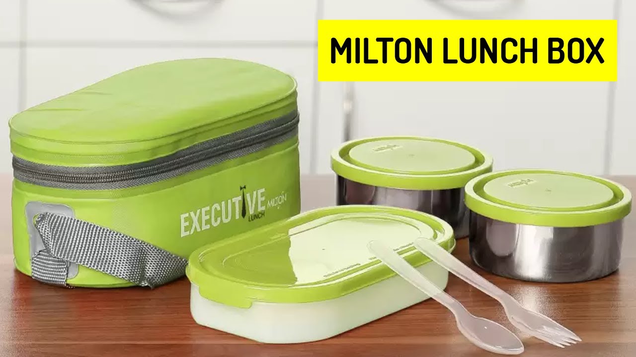 Milton Executive Lunch 3 Containers Lunch Box - Box - Tiffin Box For Office. 