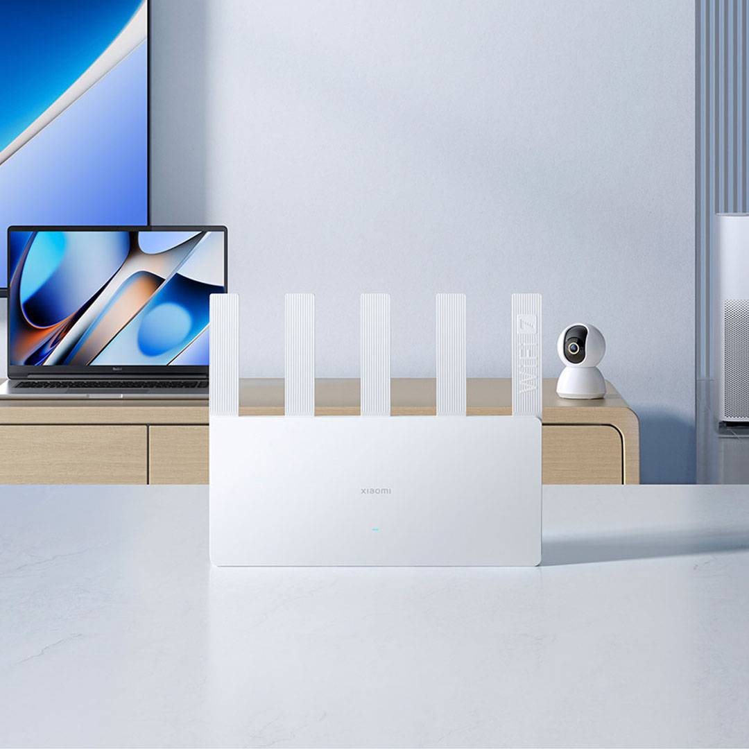 Xiaomi Router BE5000 WiFi 7 5011Mbps 2.5G Network Port 512MB Memory 2.4/5GHz Dual Broadband Access Network Security Protection. 