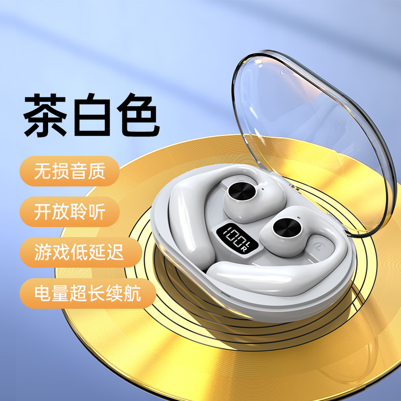 J11 Non In Ear TWS Bluetooth Earphones with Wireless Noise Reduction for Running, Painless Wearing, Extra Long Range. 