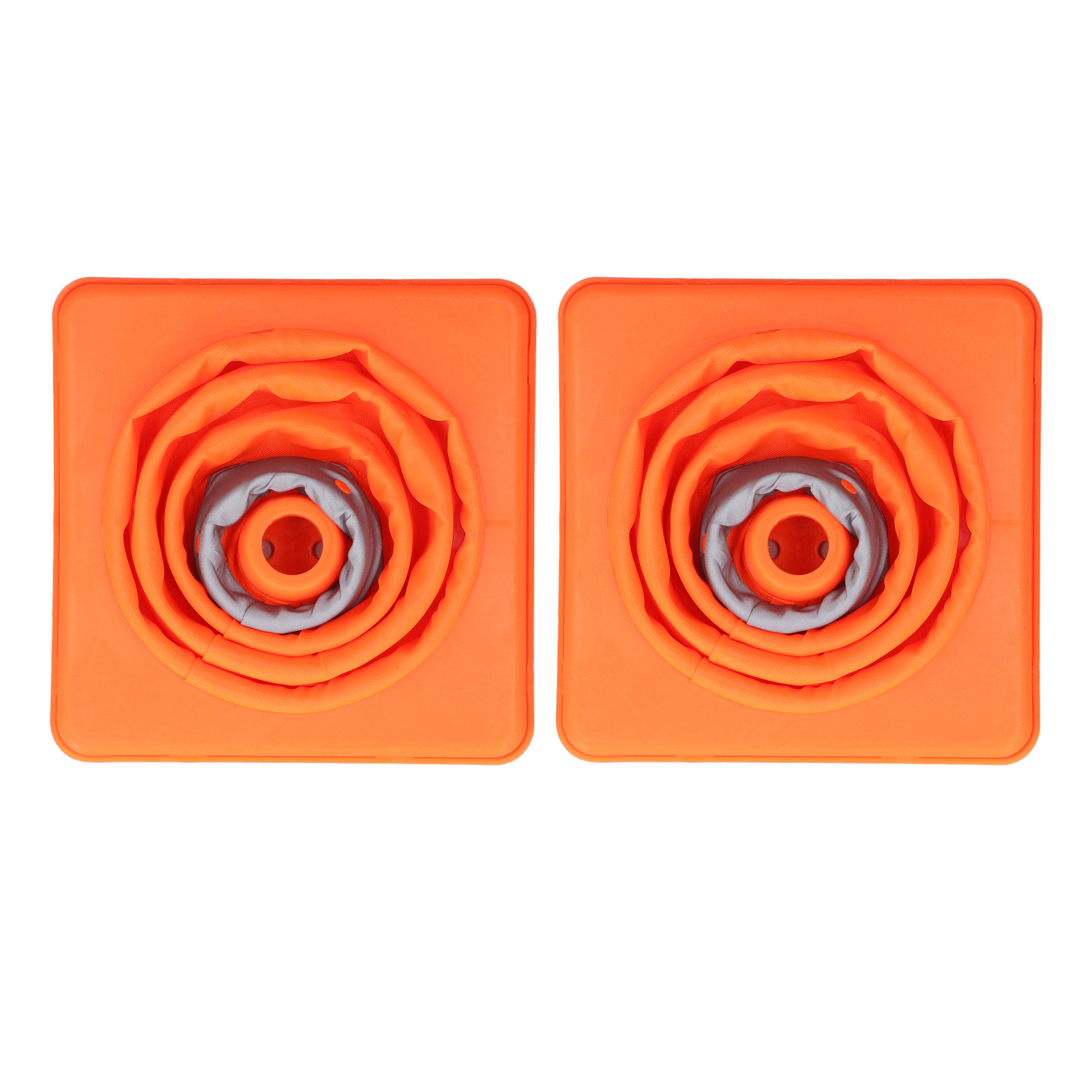 Traffic Cones Portable Highly Visible 30cm Safety Cones Oxford Cloth and PP Fluorescent Orange with Reflective Collar for Parking Lots. 
