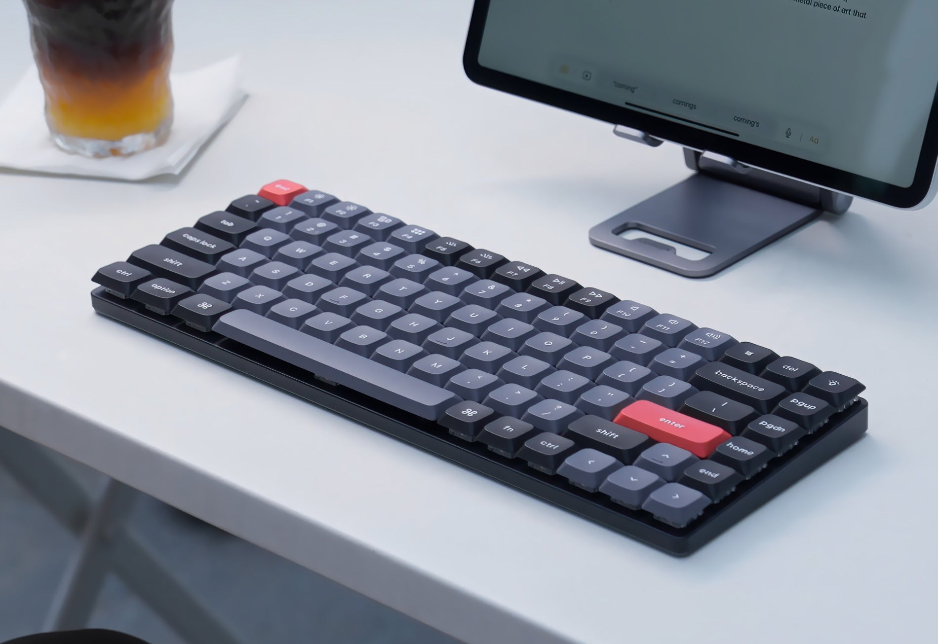 Keychron K3 Pro 75% QMK/VIA Low Profile Wireless Custom Mechanical Keyboard. 