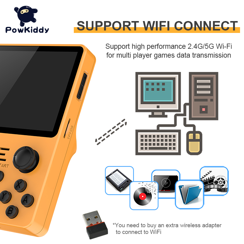 GameHero POWKIDDY RGB20S Open Source System Retro Handheld Game Console RK3326 3.5-Inch 4:3 IPS Screen Children's Gifts. 