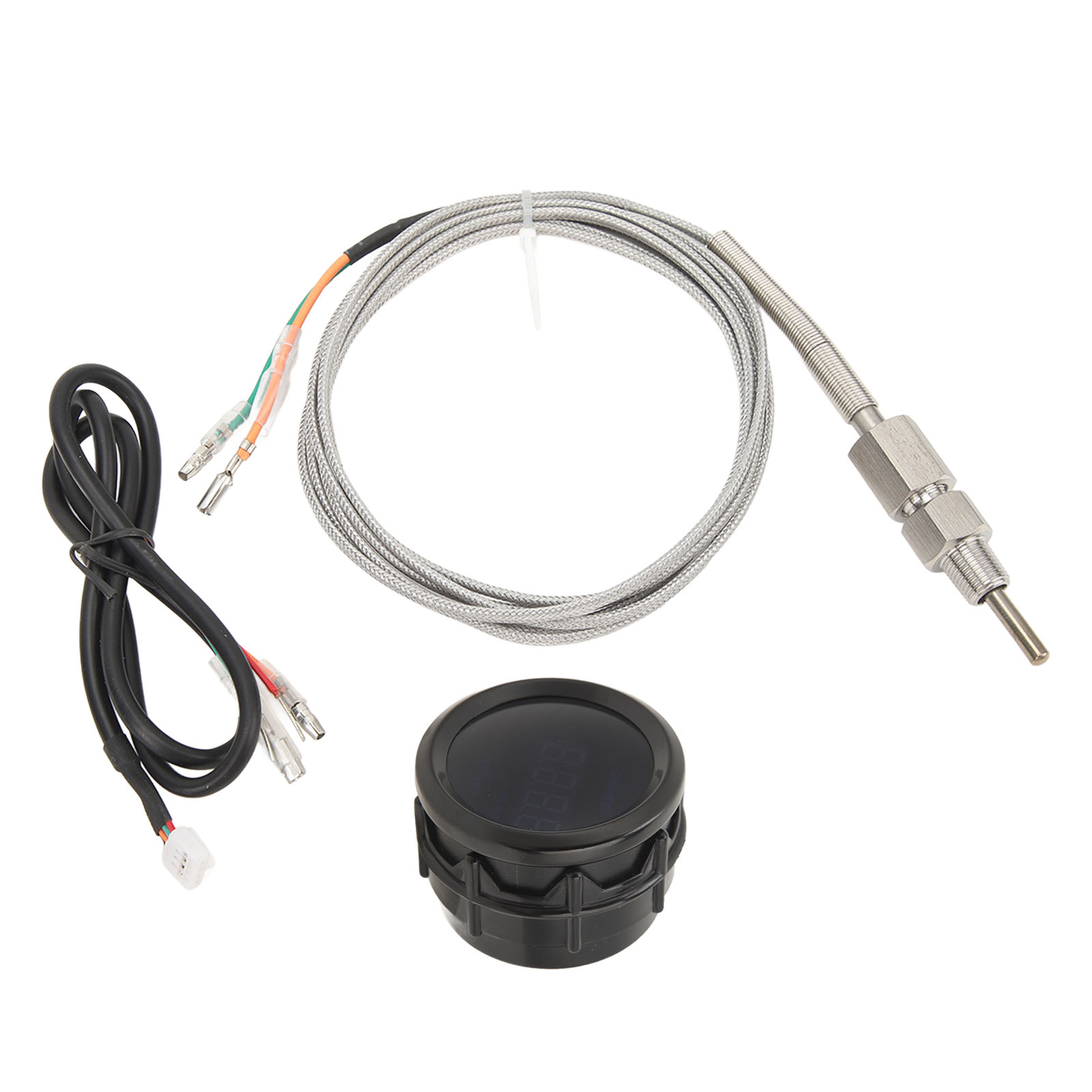 Exhaust Gas Temp Gauge 52mm 200 To 1300 degrees Celsius Digital Display Universal Fit Accurate Reading EGT Meter with Sensor for Vehicles. 