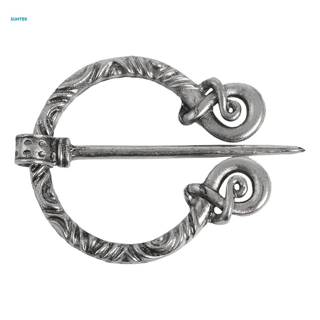 2x Buttons Badges Brooches Medieval Clasp Fibula Badge for Coat Sweater Jackets. 