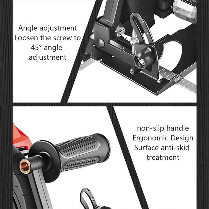 Angle Grinder Holder 45°Adjustable Angle Grinder Stand Angle Grinder Hand Fixed Cutter Support. 