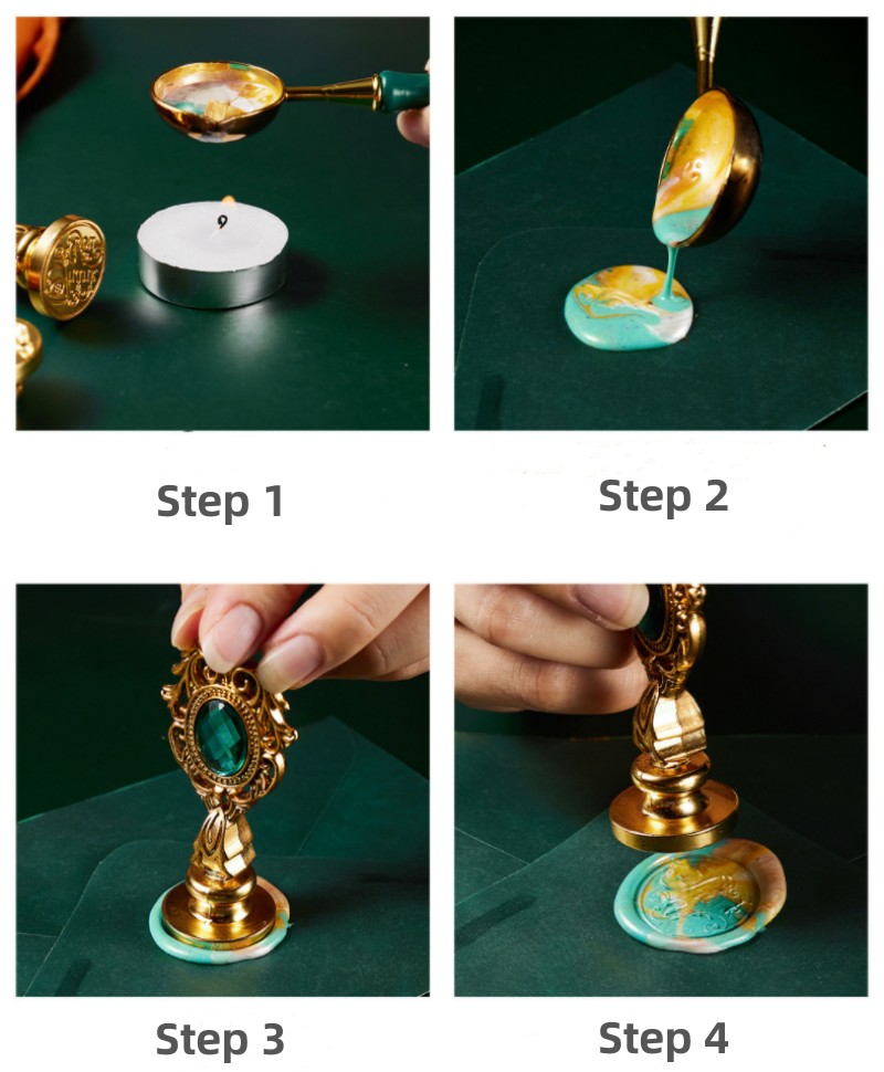 RHS Online Fire Paint Seal Wax Set DIY Handmade Seal Envelope Sealing Wax Stamp Ancient Seal Post Decorative. 