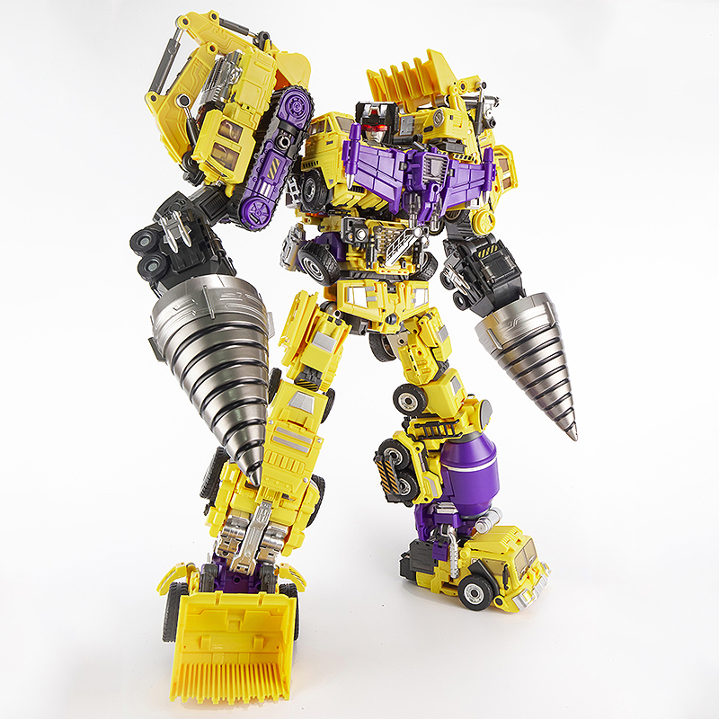 Jinbao 5 In 1 45 cm Big Transformation Predaking Toys Anime Devastator KO G1 Robot Action Figure Model Boy Children Kid Gift. 