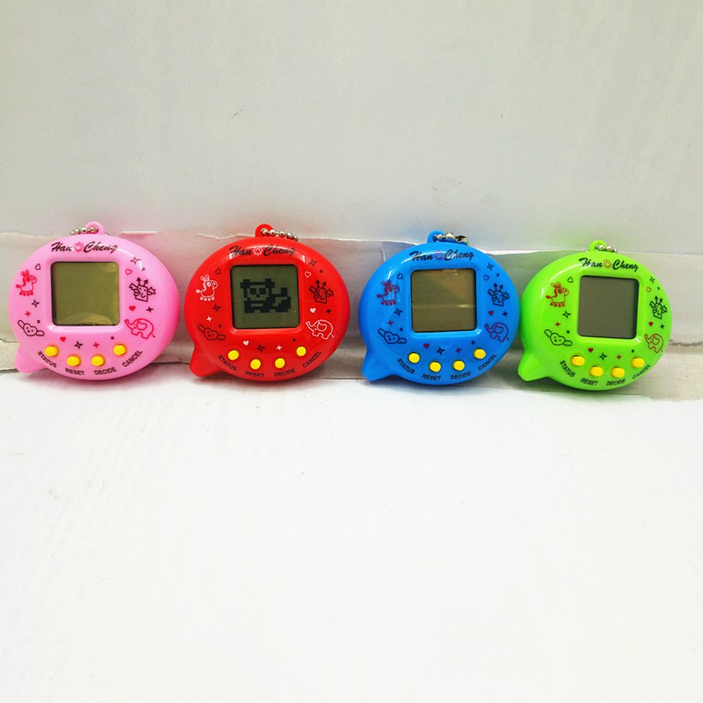 Mini Electric Intelligence Developmental Electronic Game Machine Virtual Pet Egg Shaped Video Game Console. 