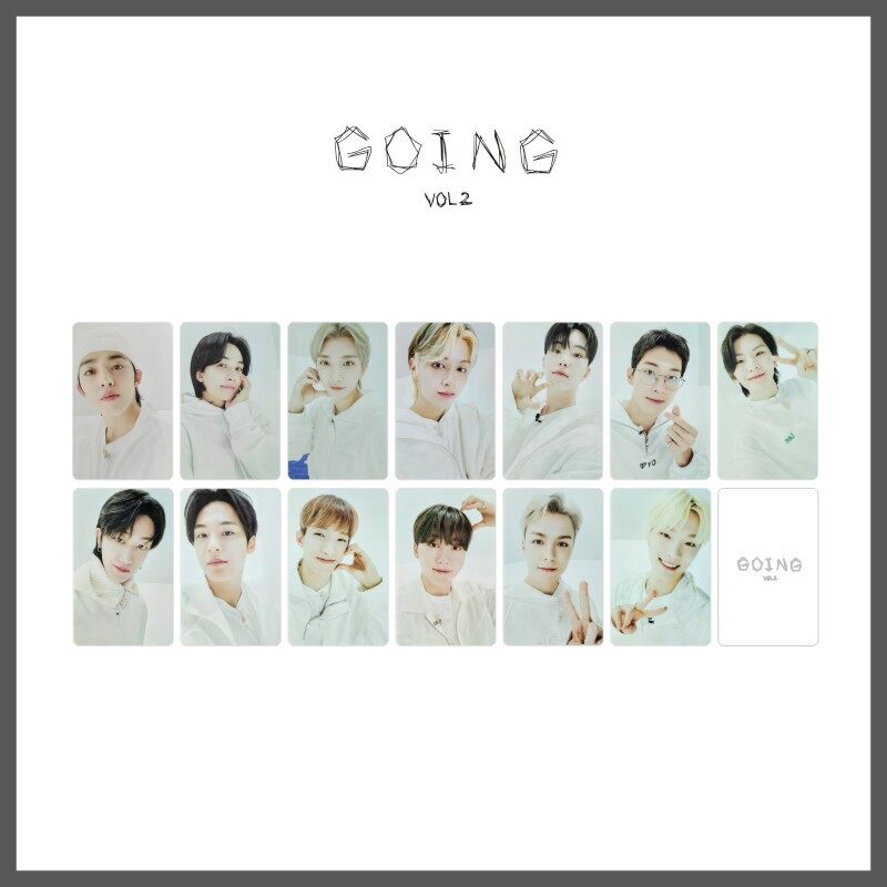 Seventeen Going Vol2 PhotoCards Woozi Hoshi Jeonghan Joshua Wonwoo Lomo Cards 13 Per Set. 