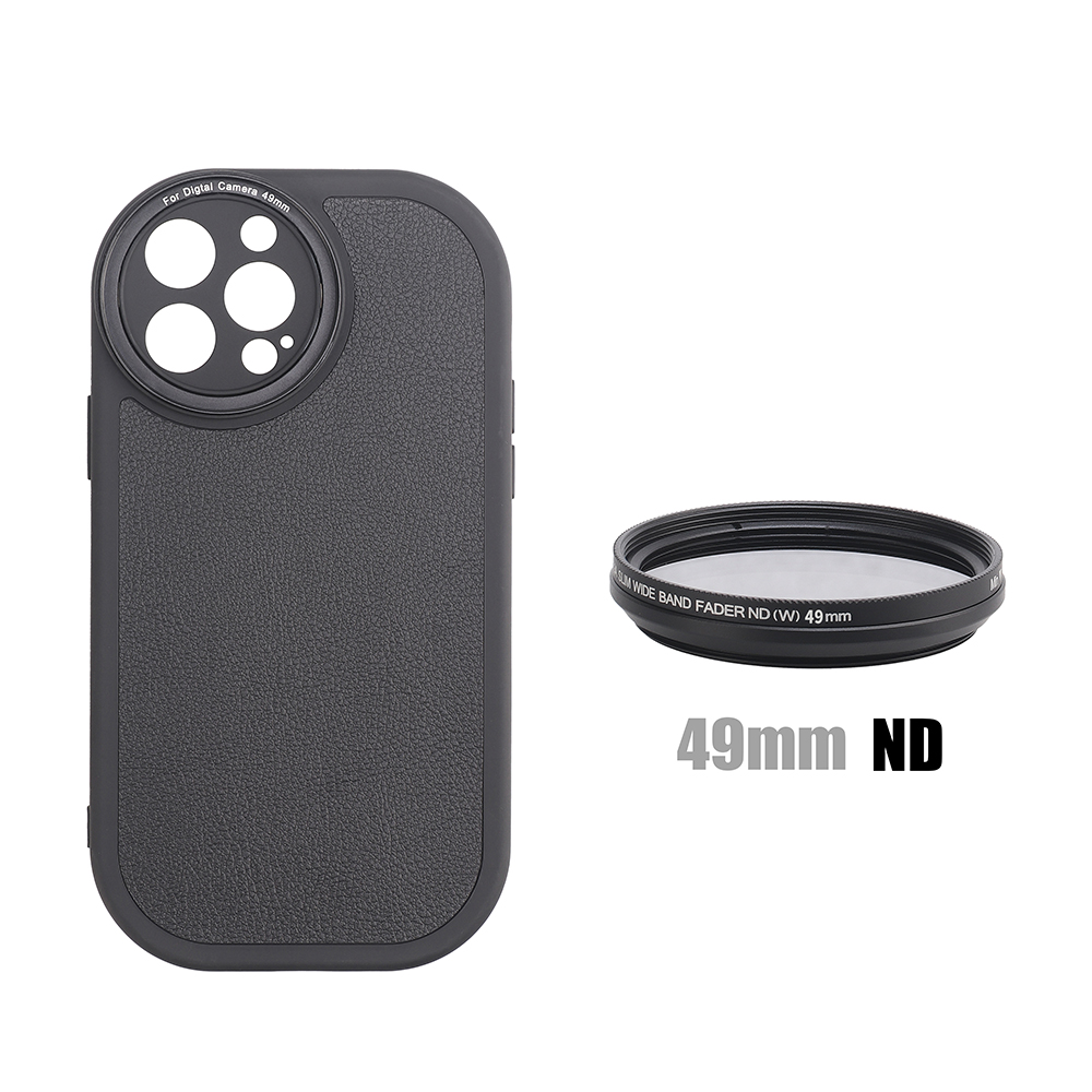 Mobile Phone Case Replaceable Filter For Iphone 11 12 13 14 Pro Max Phone Case With 43mm Interface Filter Ring MC-CPL ND Filter. 